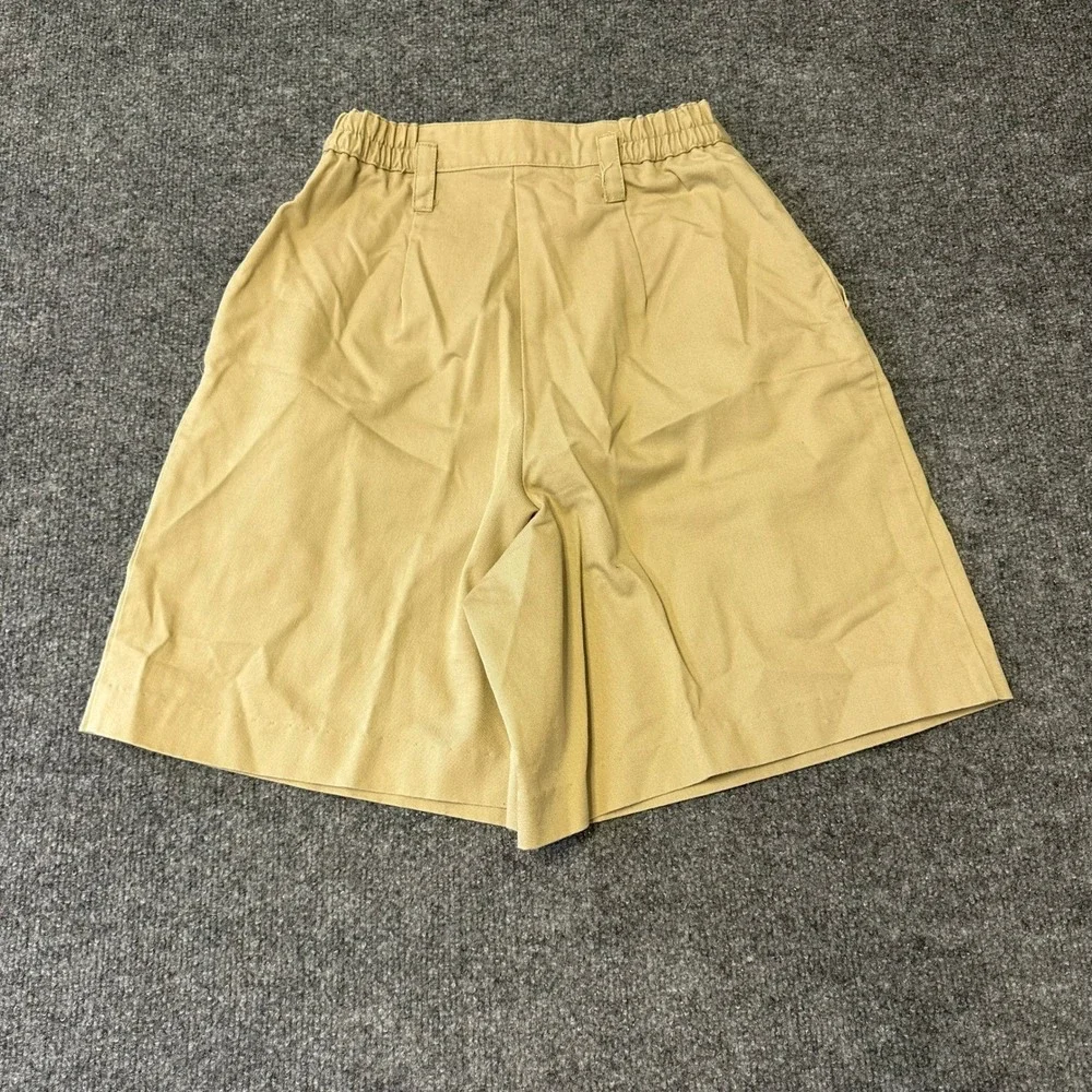 Hickory Shorts Womens Size 8 Beige Pleated High Waist Casual Cotton Made in USA